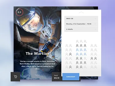 Cinema Application app application cinema movie ios movie seat ticket ui ux