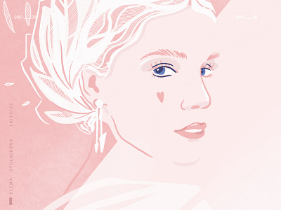 My angel art beatiful draw illustration love minimal pink poster skin vector web webdesign woman