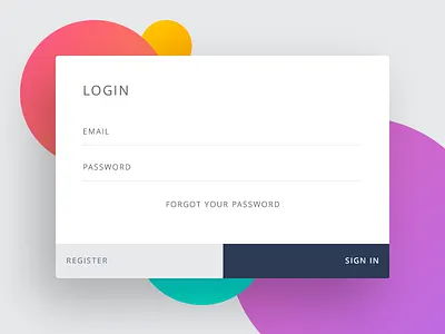 Daily UI :: 001 Day 001 Sign Up daily100 dailyui day001 element flat form input interface login sign user widget