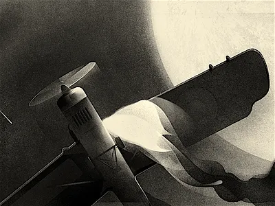 The Nightmare (check the attachment) drawing fire graphicnovel illustration novel plane texture