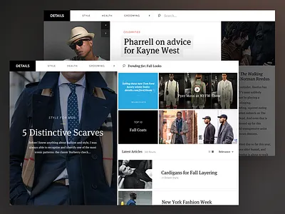 Details Magazine Concept interaction layout magazine ui ux