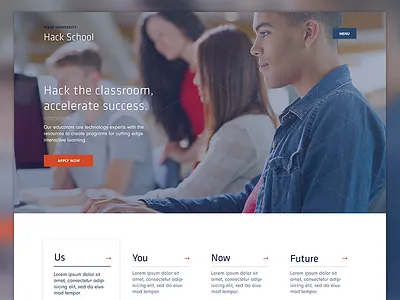 Hack School Web design ui web web design