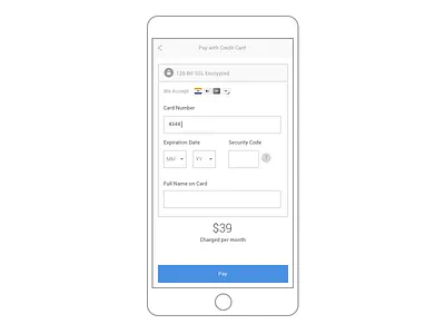 Day 2 - Credit Card Checkout 002 credit card dailyui ui