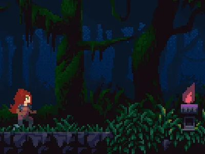 Luisa Forest indie game pixel pixel art video game