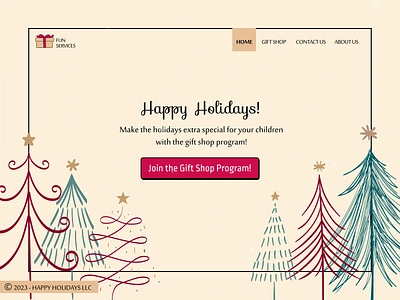 Happy Holidays Website 2023 2023trends animation art brutalism brutalist design happyholidays holidays neobrutalism redesign sepidy trend ui uidesign uidesigner ux uxdesign uxdesigner website