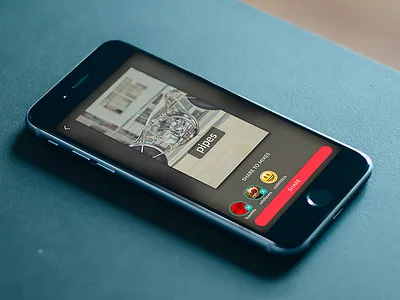 Share capture ios iphone media messaging photos post edit sharing ui ux video
