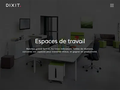Furniture distributor website full screen furniture hero responsive up market website