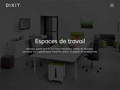 Furniture distributor website full screen furniture hero responsive up market website