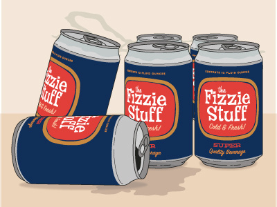 Beer or Soda? alcohol beer beercan can cans fizzy illustration pop sixpack soda vector