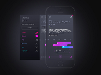 Timeline iOS application app application concept design digital interface ios mobiledesign ui userexperience userinterface ux