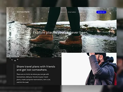 Landing Page dailyui design desktop landing page ui web design website