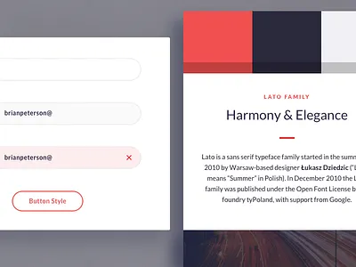 Style Tile, Option 3 branding font identity lato presentation style style tile styleguide tiles