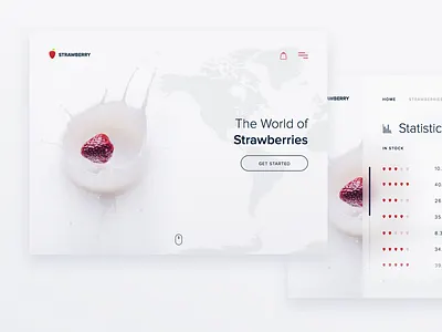 Day 03 - Landing Page dailyui design landing page simple strawberry ui ux
