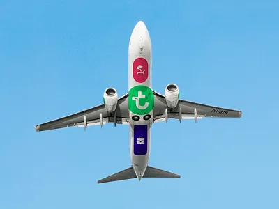Transavia dumbar identity mirabeau rebranding transavia ui ux