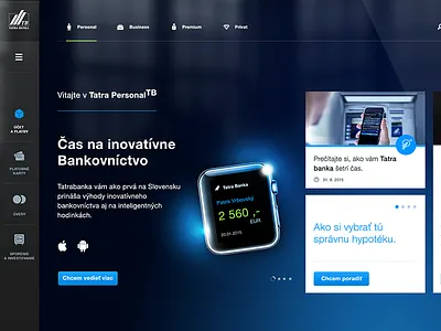 TB concept / responsive web application blue clean responsive simple ui ux web