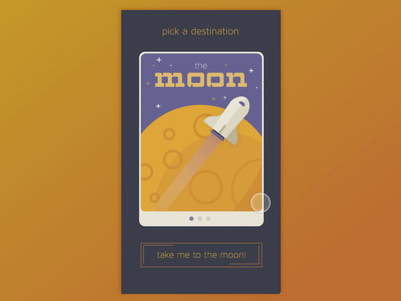 Up, up and AWAY! Creative Jam 2015 animation app fly ios mars moon motion planet principle sky space stars