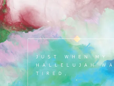 Lyric abstract box color design lyrics music songs spacing typography watercolor