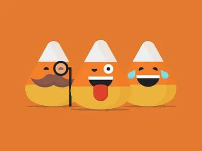 Candy Corn Emojis candy candy corn emoji emoticon halloween icon mustache smile