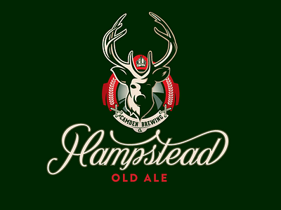 Camden Brewing Co. | Hampstead Old Ale ale beer brendan brewery camden deer england lettering logo london prince typography