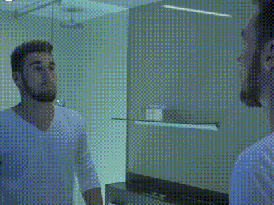 Example of Holographic Mirror UI