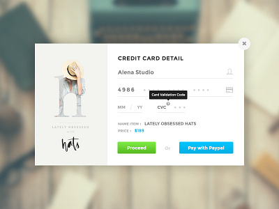 Credit Card Checkout - DailyUI #002 checkout credit card daily paypal ui visa