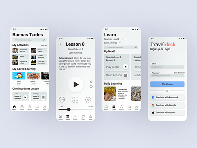 Avocademy UX/UI Bootcamp Project app branding casestudy design grey language learning matching minimalist swipe ui ux