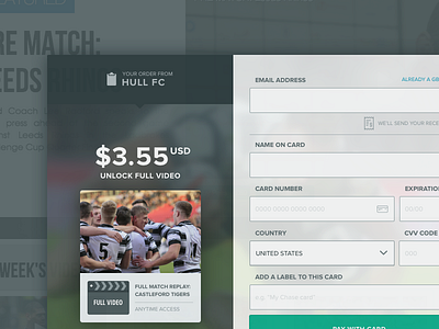 Checkout screen user interface design visual design