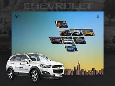 Car Showroom Landing Page 003 camaro car chevrolet dailyui design showroom ui