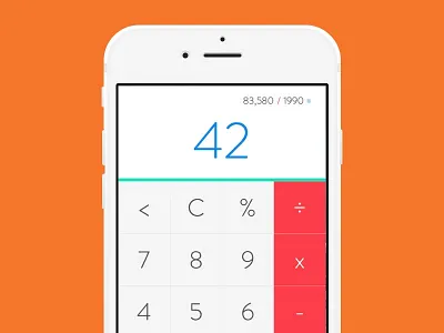 Daily UI 004 calculator dailyui dailyui004
