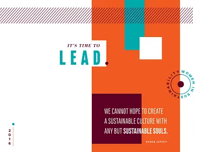 Women In Sustainability Concept bold branding bright color color palette fun identity typographic