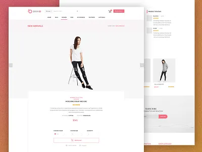 Single product page cart ecommerce layout mockup. website ui ui design ux ux design web design wireframe