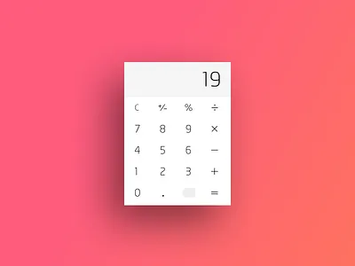 Daily UI :: 004 Day 004 Calculator calculator daily100 dailyui day004 flat form input interface numbers up user widget
