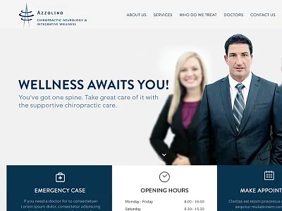 Azzolino Chiropractic Neurology & Integrative Wellness azzolino chiropractic corporate website dubai dubai digital agency web design website
