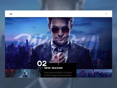 Daredevil landing page challenge daily ui dailyui daredevil design landing page one page