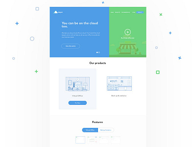 Megam 2.0 clean cloud design home page landing page minimal ui ux web webdesign website