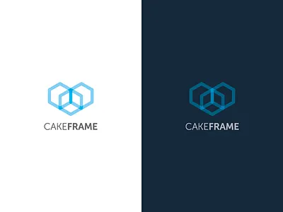 Cake Frame logo brand logo visual identity