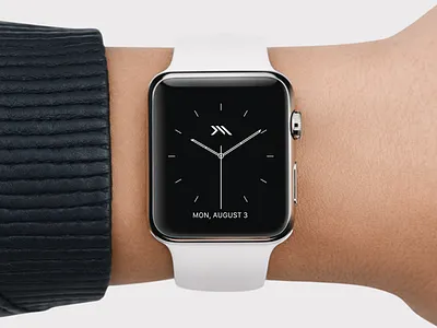 Watch face apple logo personal watch watch face