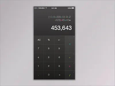 Day 004-Calculator addition calculation calculator color code number subtraction