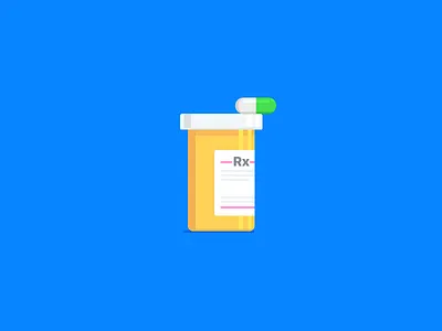 Prescription Bottle in Sketch download free illustration medicine pill rx sketch tablet vector yellow