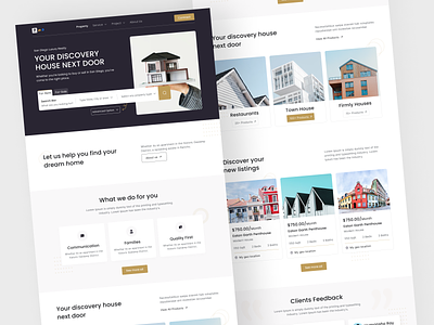 Real Estate Landing page design agency ahmed tamjid apartement architecture building home home page house landing page properties property property managemenet property website real estate real estate agency real estate website realestate realtor residence web design