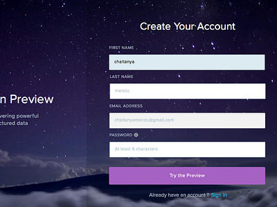 New User Registration Active State