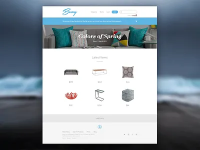 Buoy Homepage buoy ui water wayfair web