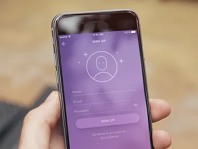 Sign Up daily ui interface ios mobile sign up signup