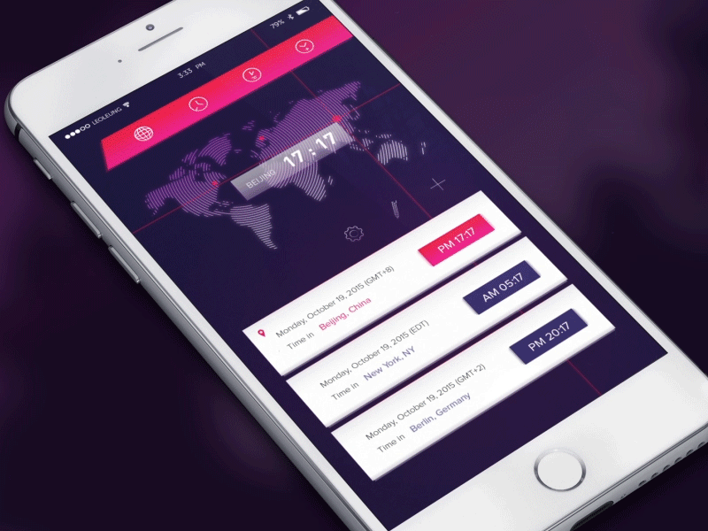 Animation - Time Fluid Manager - Section I app concept fluid graphic manager motion time ui ux