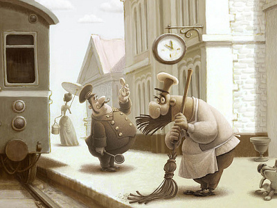 Anna Karenina anna karenina character design illustration kvantik robot train
