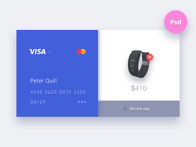 Credit card checkout checkout dailyui freebie psd