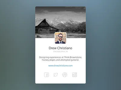 User Profile dailyui profile social user