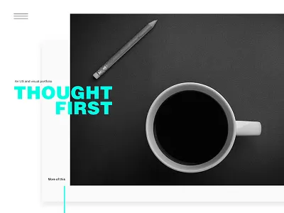 UX Blog landing page background black cofee flat green helvetica mario pencil simic typography ui ux