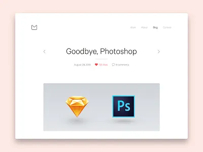 Blog Page blog clean minimal minimalist portfolio ui ux web webdesign white