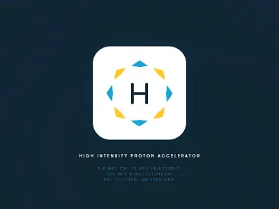Daily UI 005 - App icon accelerator app blue dailyui icon particle sci fi yellow